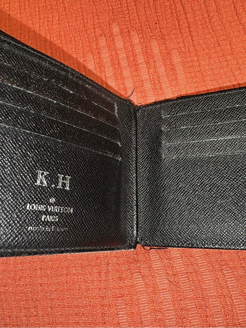Louis Vuitton Black Damier Graphite Leather Wallet